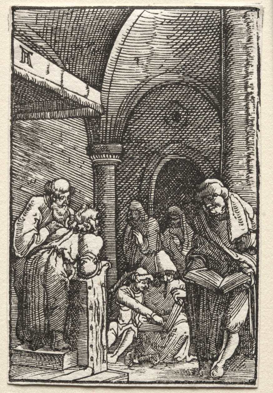 Der Fall und die Erlösung des Menschen: Christus disputiert mit den Doktoren von Albrecht Altdorfer