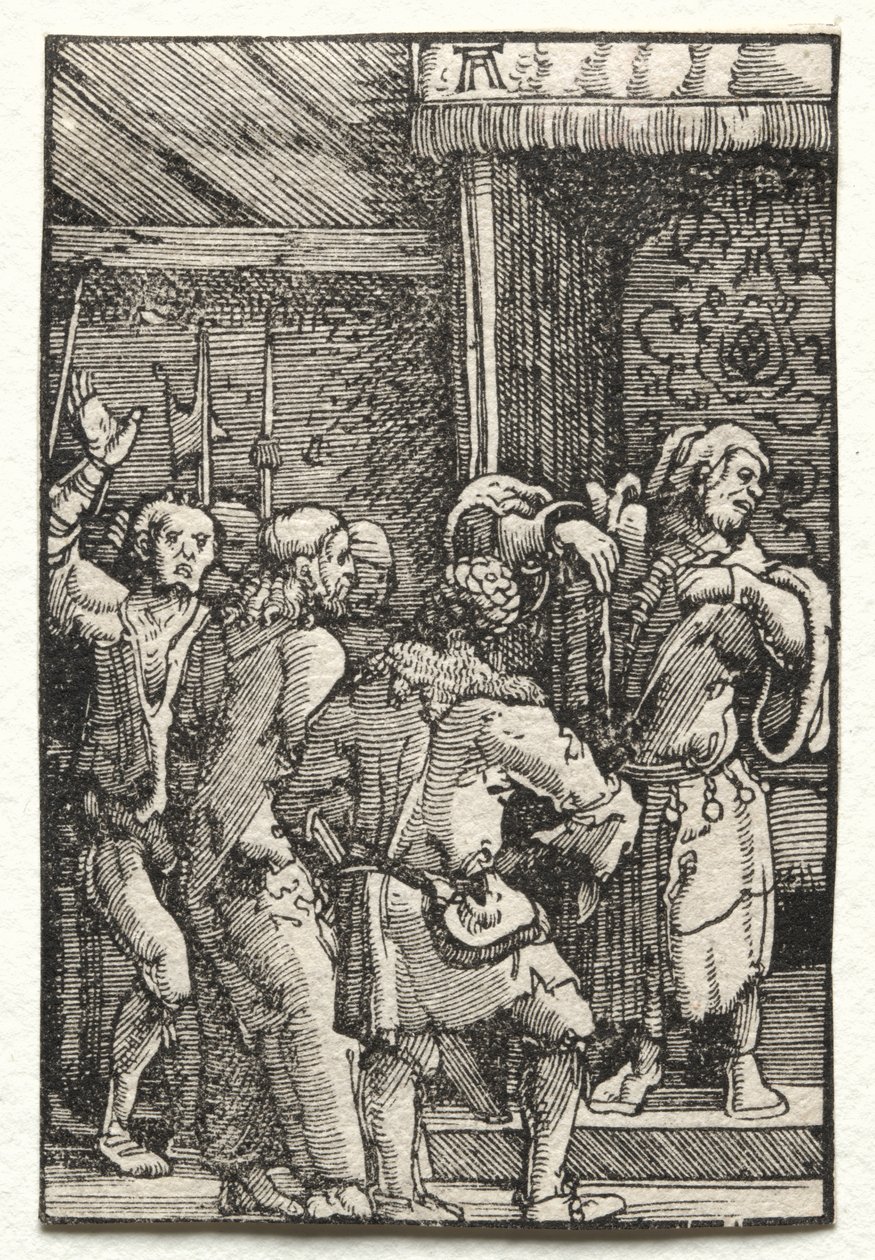 Der Fall und die Erlösung des Menschen: Christus vor Kaiphas von Albrecht Altdorfer