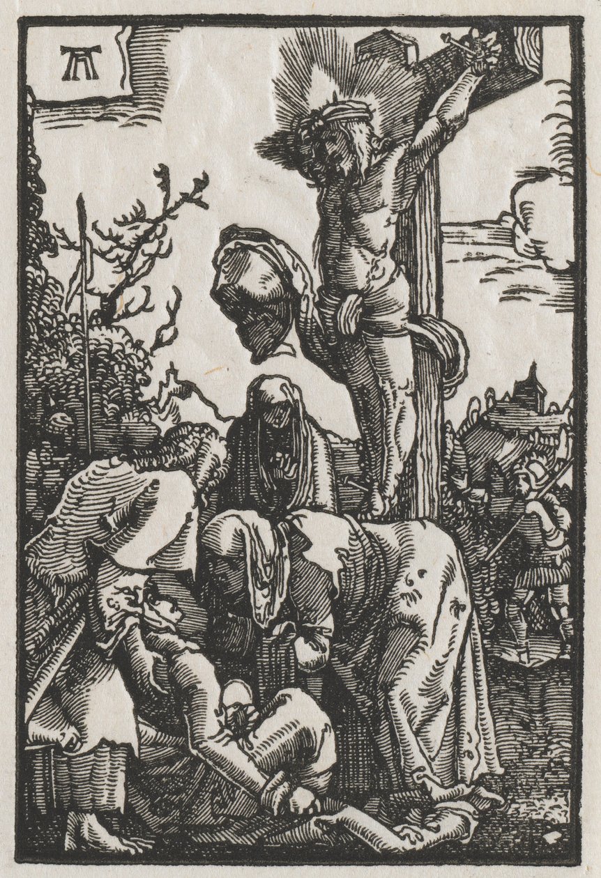 Der Fall und die Erlösung des Menschen: Christus am Kreuz von Albrecht Altdorfer