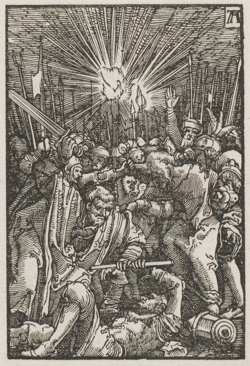 Der Fall und die Erlösung des Menschen: Christus gefangen genommen, um 1515 von Albrecht Altdorfer