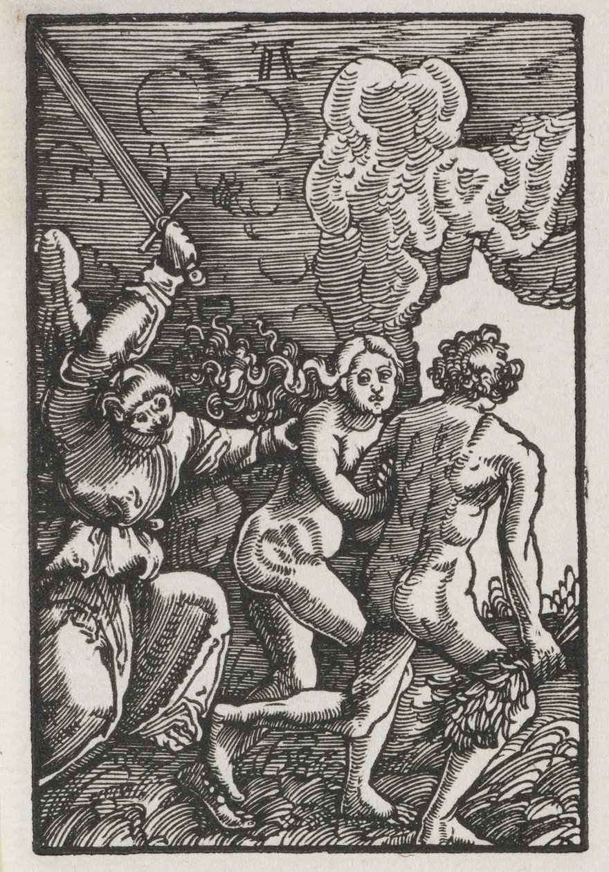 Der Fall und die Erlösung des Menschen: Die Vertreibung aus Eden von Albrecht Altdorfer