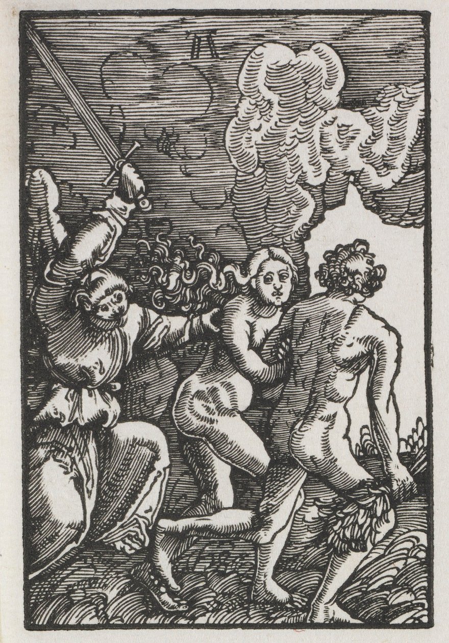 Der Fall und die Erlösung des Menschen: Die Vertreibung aus Eden, ca. 1515 von Albrecht Altdorfer