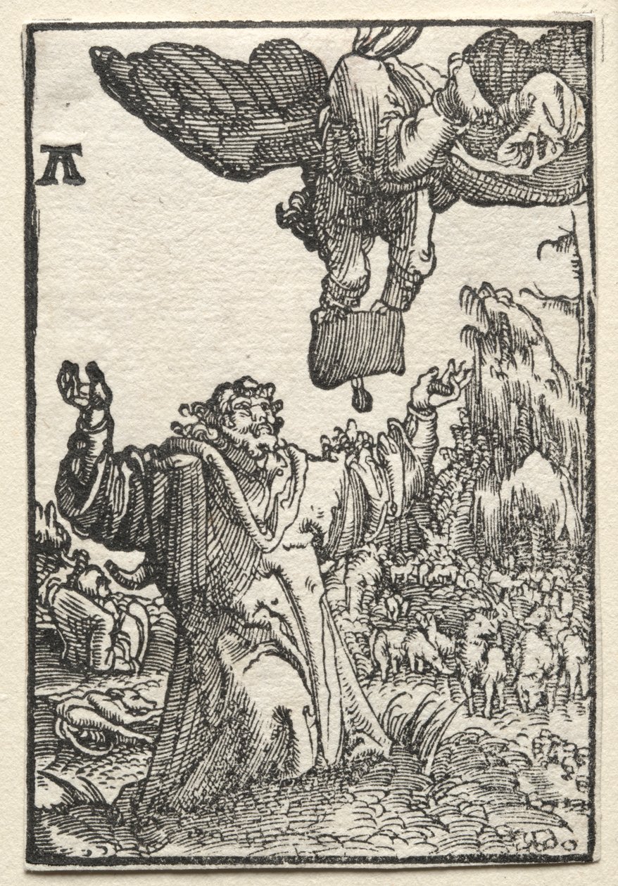 Der Fall und die Erlösung des Menschen: Die Botschaft des Engels an Joachim, ca. 1515 von Albrecht Altdorfer