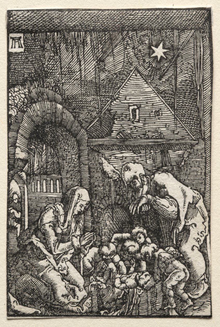 Der Fall und die Erlösung des Menschen: Die Geburt Christi, ca. 1515 von Albrecht Altdorfer