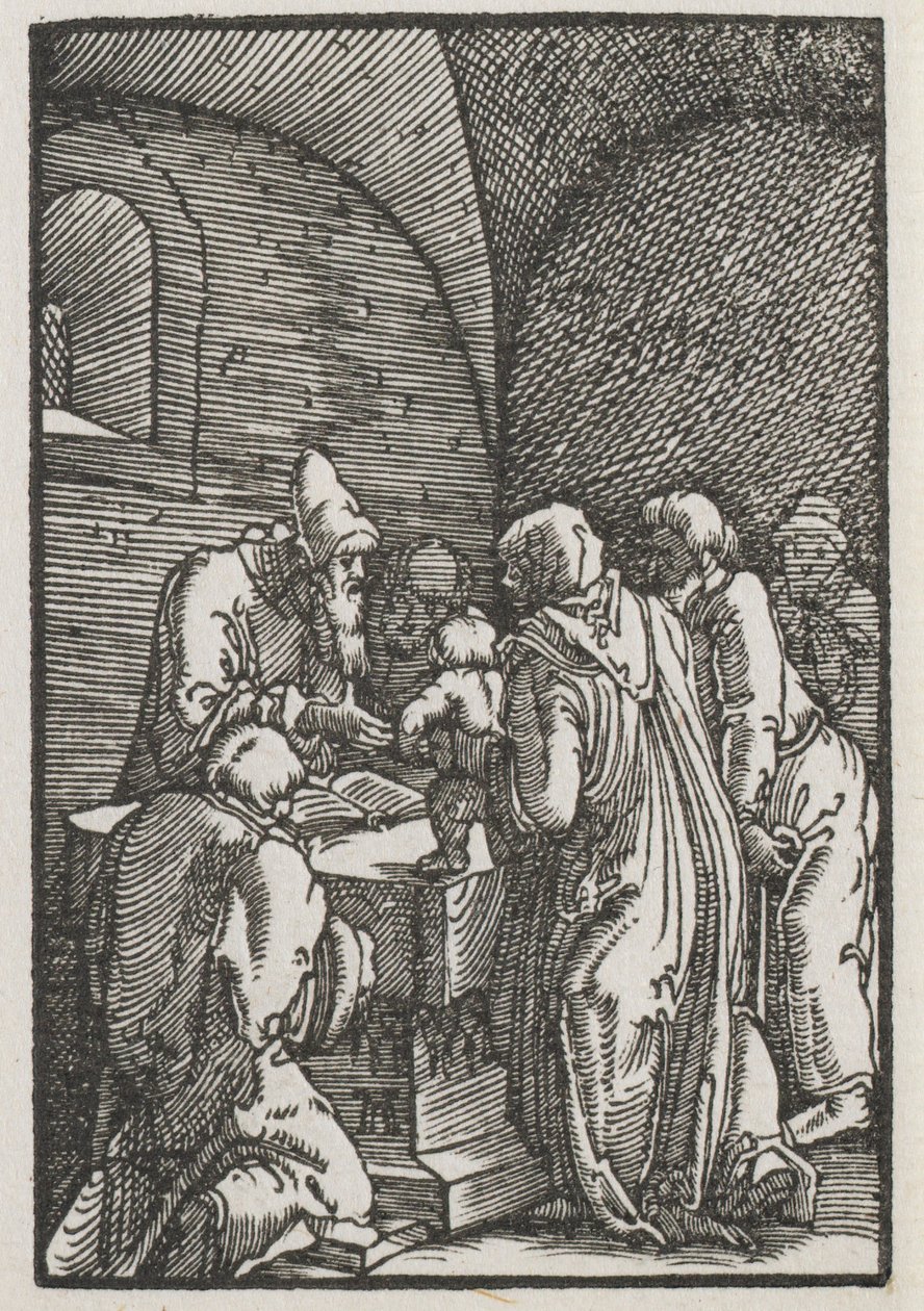 Der Fall und die Erlösung des Menschen: Die Darstellung Christi im Tempel, ca. 1515 von Albrecht Altdorfer