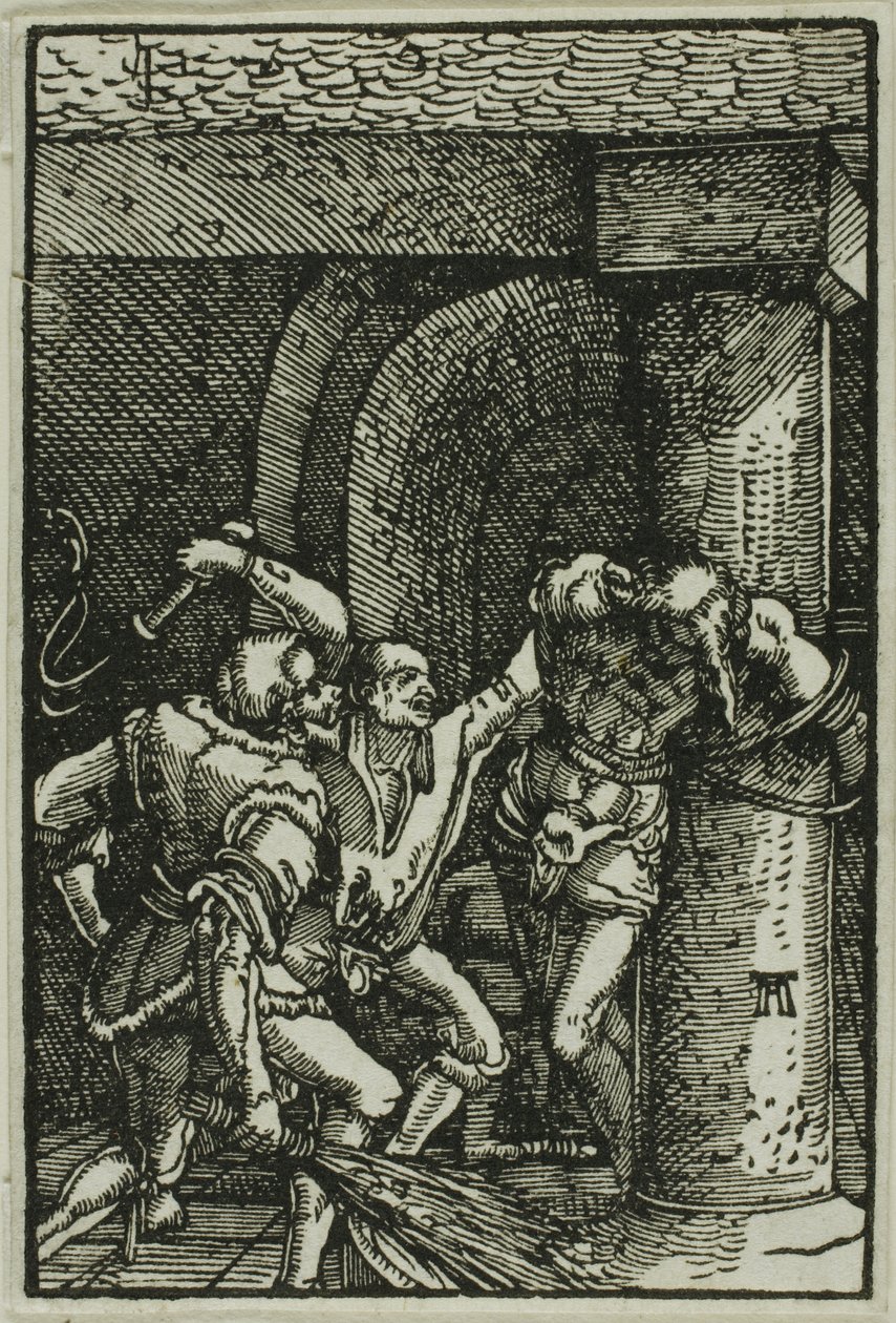Die Geißelung, aus Der Fall und die Erlösung des Menschen von Albrecht Altdorfer