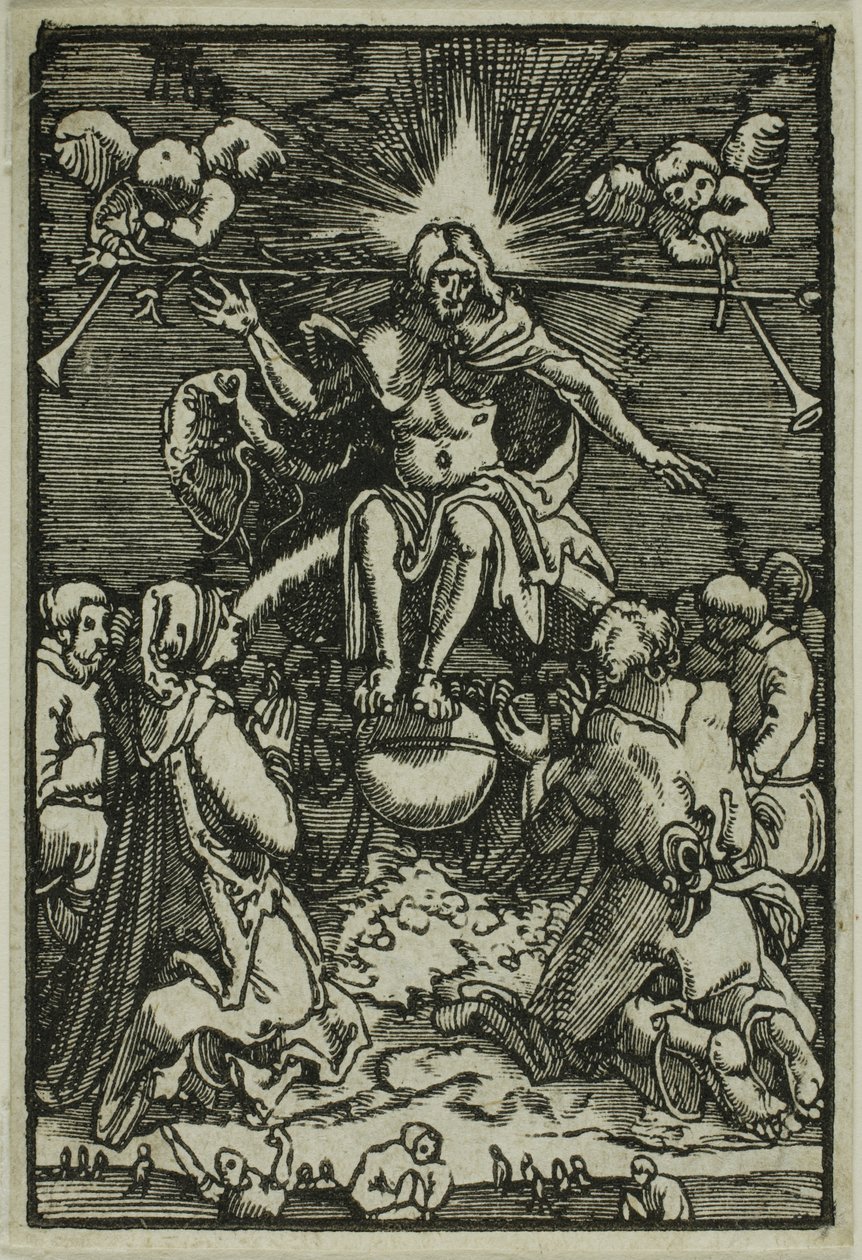Das Jüngste Gericht, aus Der Fall und die Erlösung des Menschen von Albrecht Altdorfer