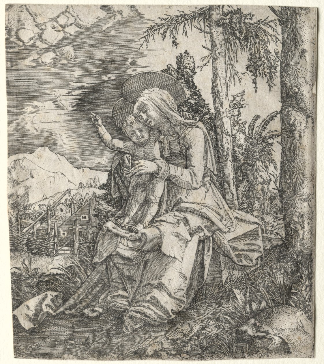 Die Jungfrau in einer Landschaft, ca. 1515 von Albrecht Altdorfer