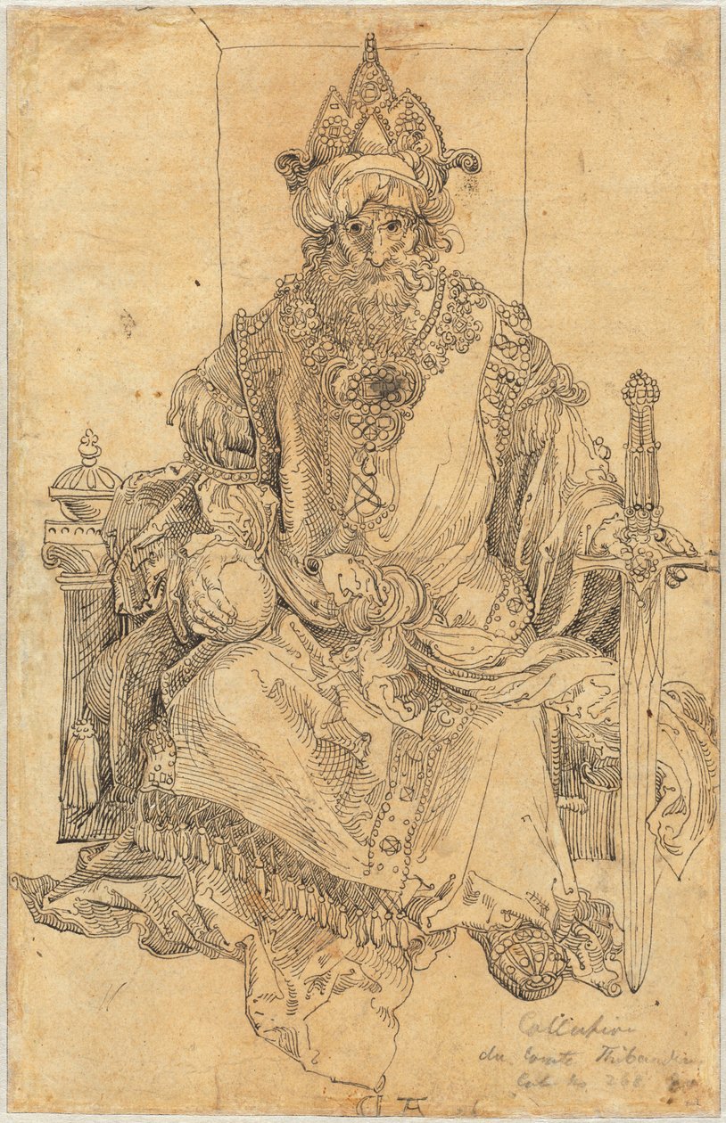 Ein östlicher Herrscher auf seinem Thron von Albrecht Dürer
