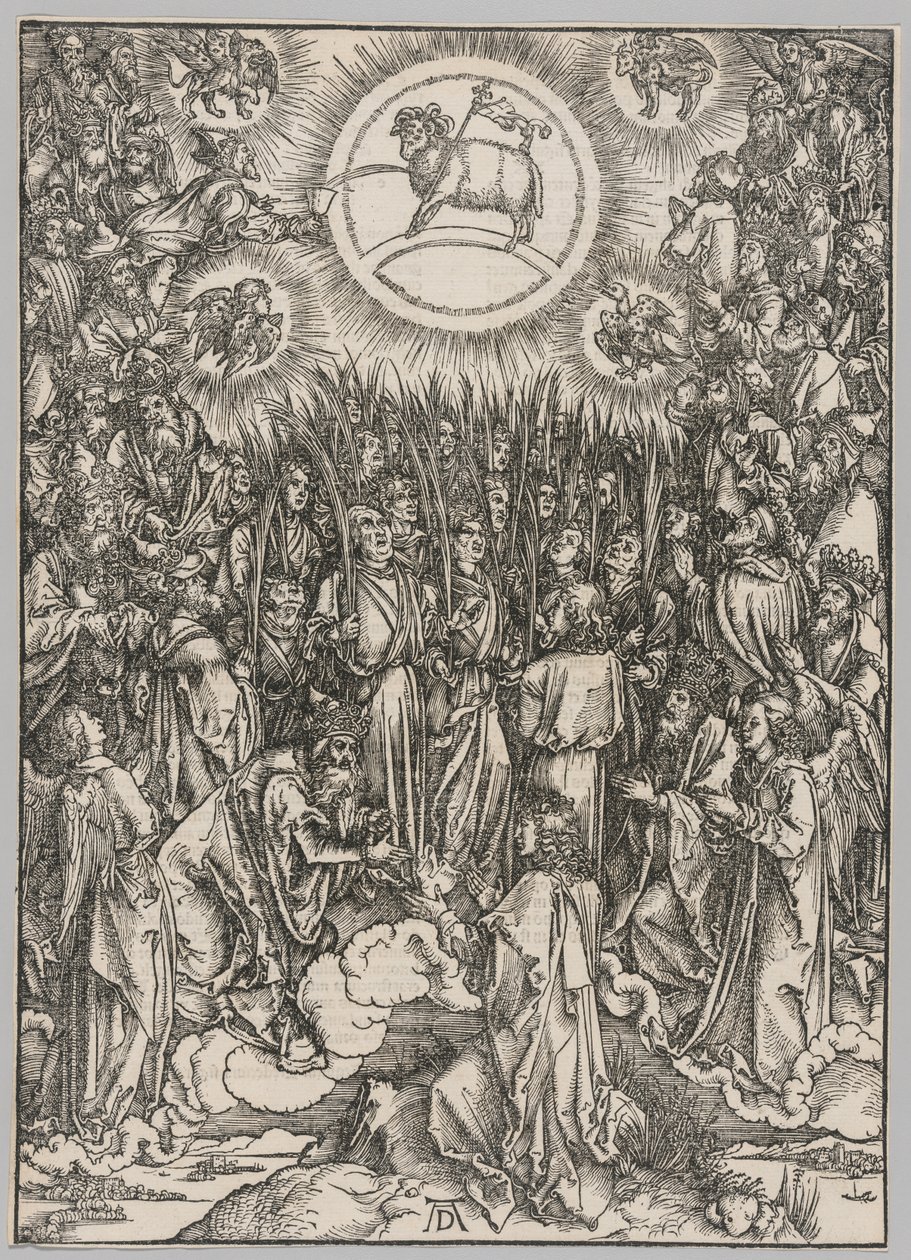 Apokalypse: Die Anbetung des Lammes—Das Lied der Auserwählten von Albrecht Dürer