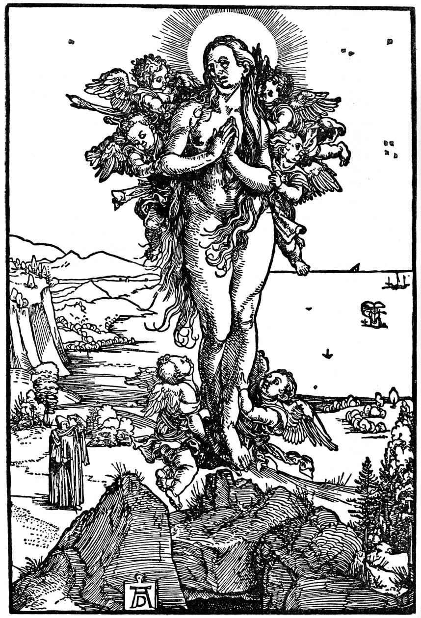 Himmelfahrt der Maria Magdalena, 1507-1510, 1936 von Albrecht Dürer