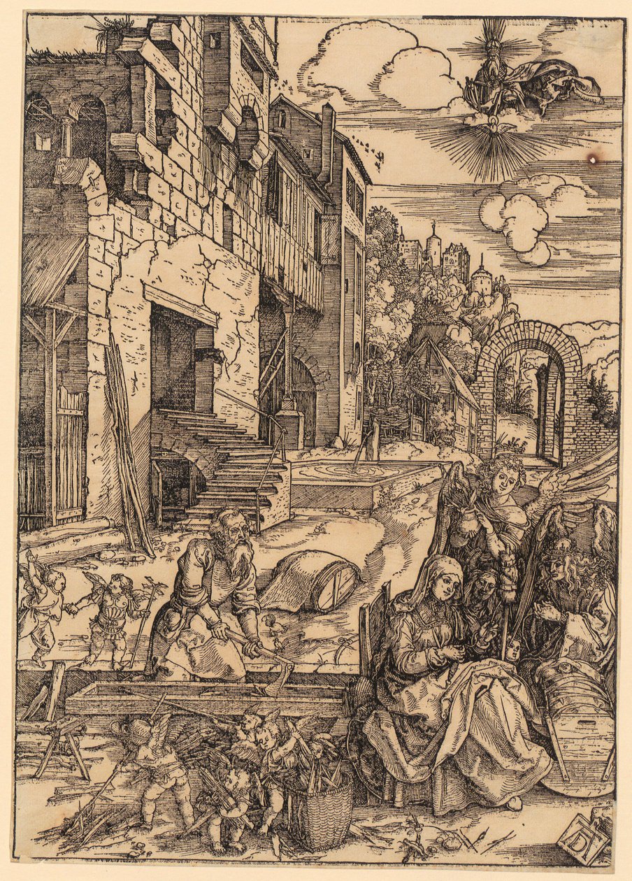 Aufenthalt in Ägypten, Blatt 15 der Folge "Das Marienleben" von Albrecht Dürer