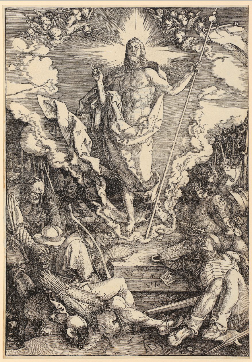 Auferstehung Christi, Blatt 12 der Folge "Die Große Passion" von Albrecht Dürer