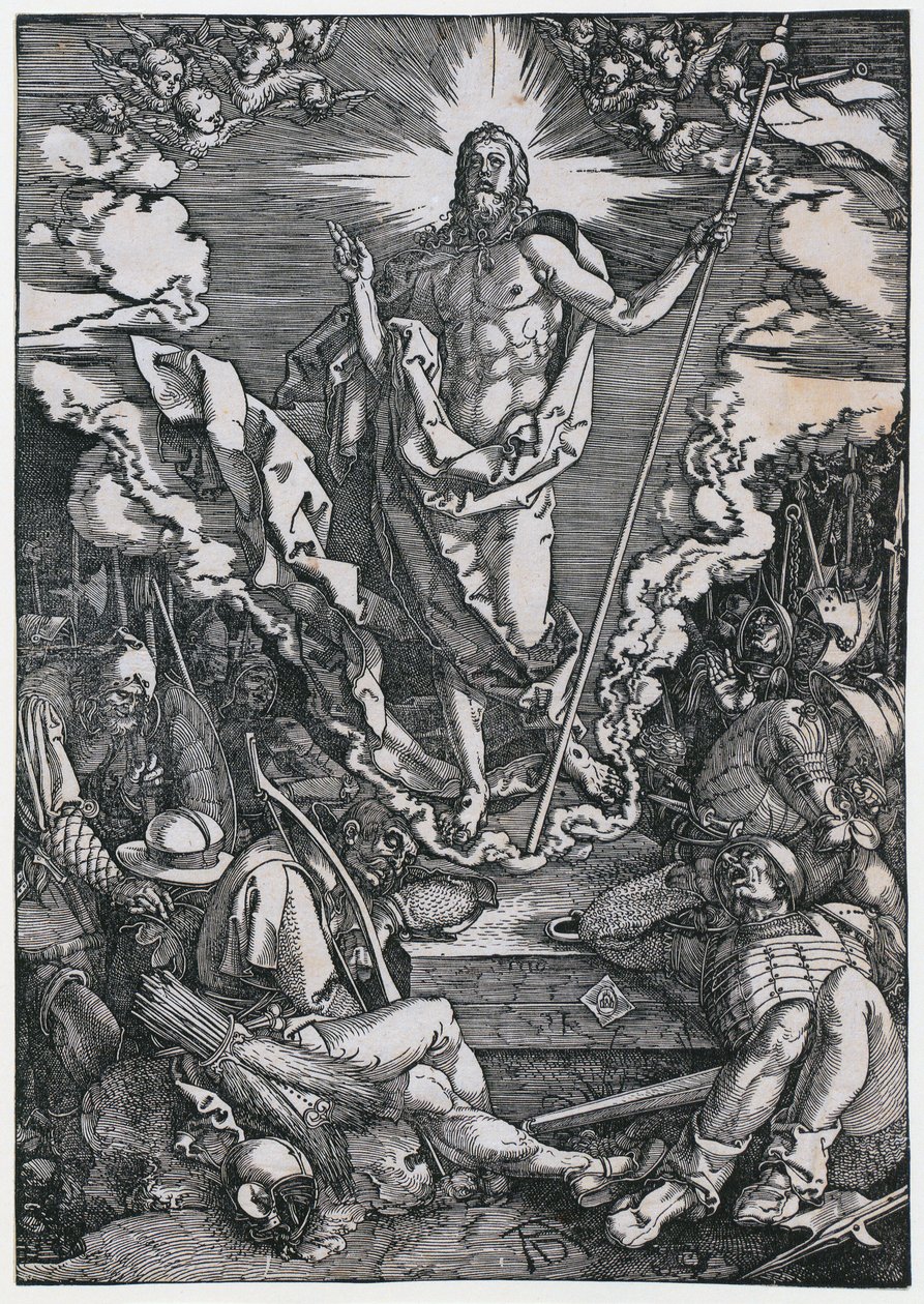 Auferstehung Christi, Blatt 12 der Folge "Die Große Passion" von Albrecht Dürer