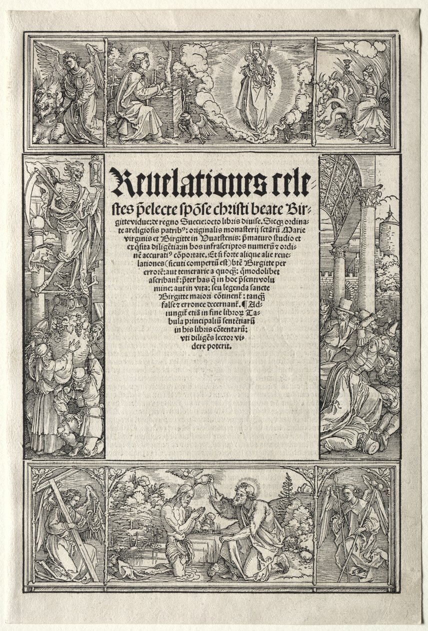 Rand - mit der Taufe Christi von Albrecht Dürer