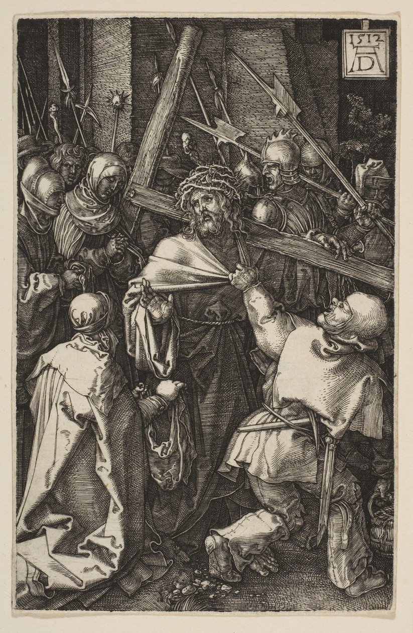 Christus trägt das Kreuz, aus Die Passion von Albrecht Dürer