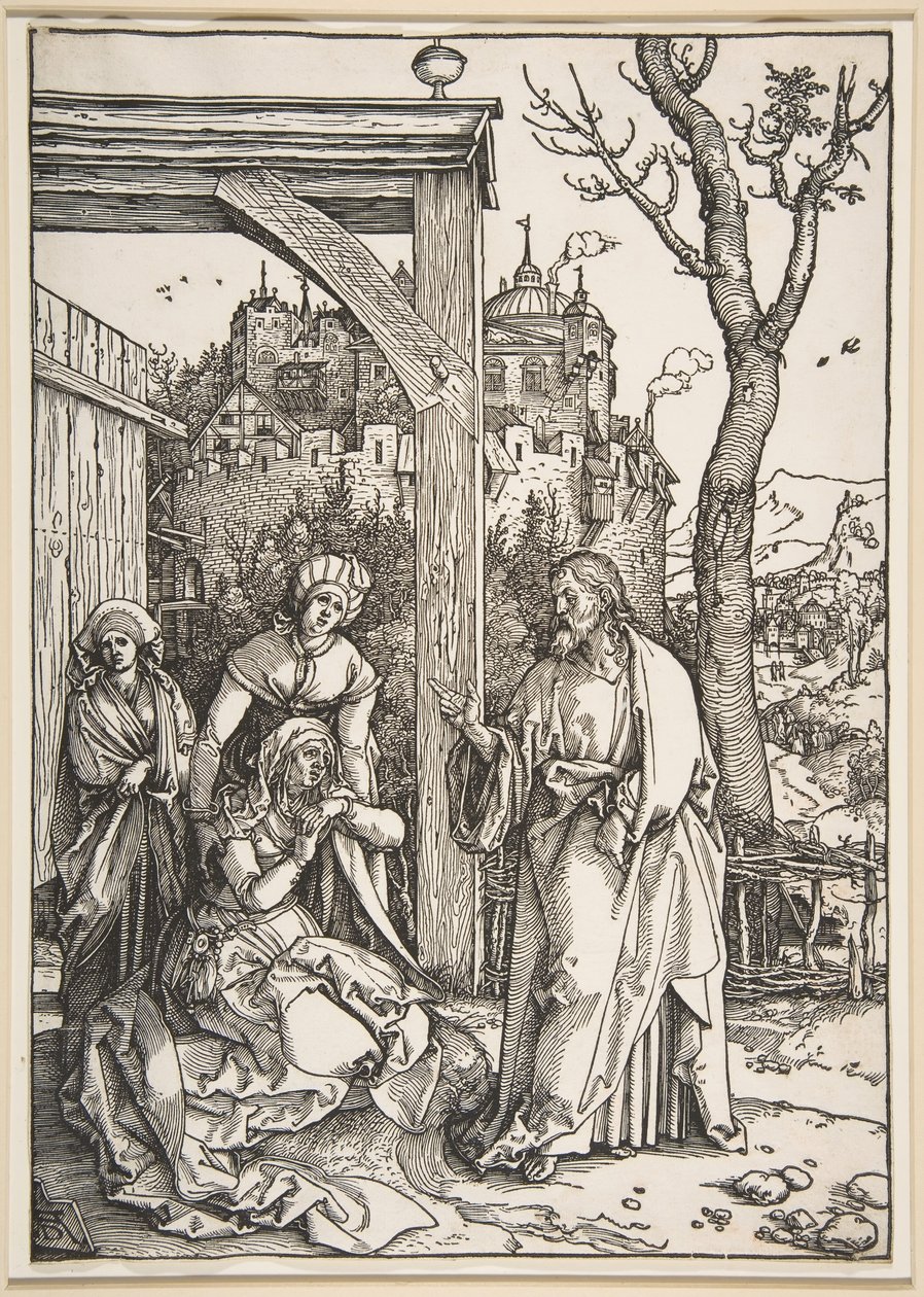 Christus nimmt Abschied von seiner Mutter, aus Das Leben der Jungfrau, ca. 1504 von Albrecht Dürer