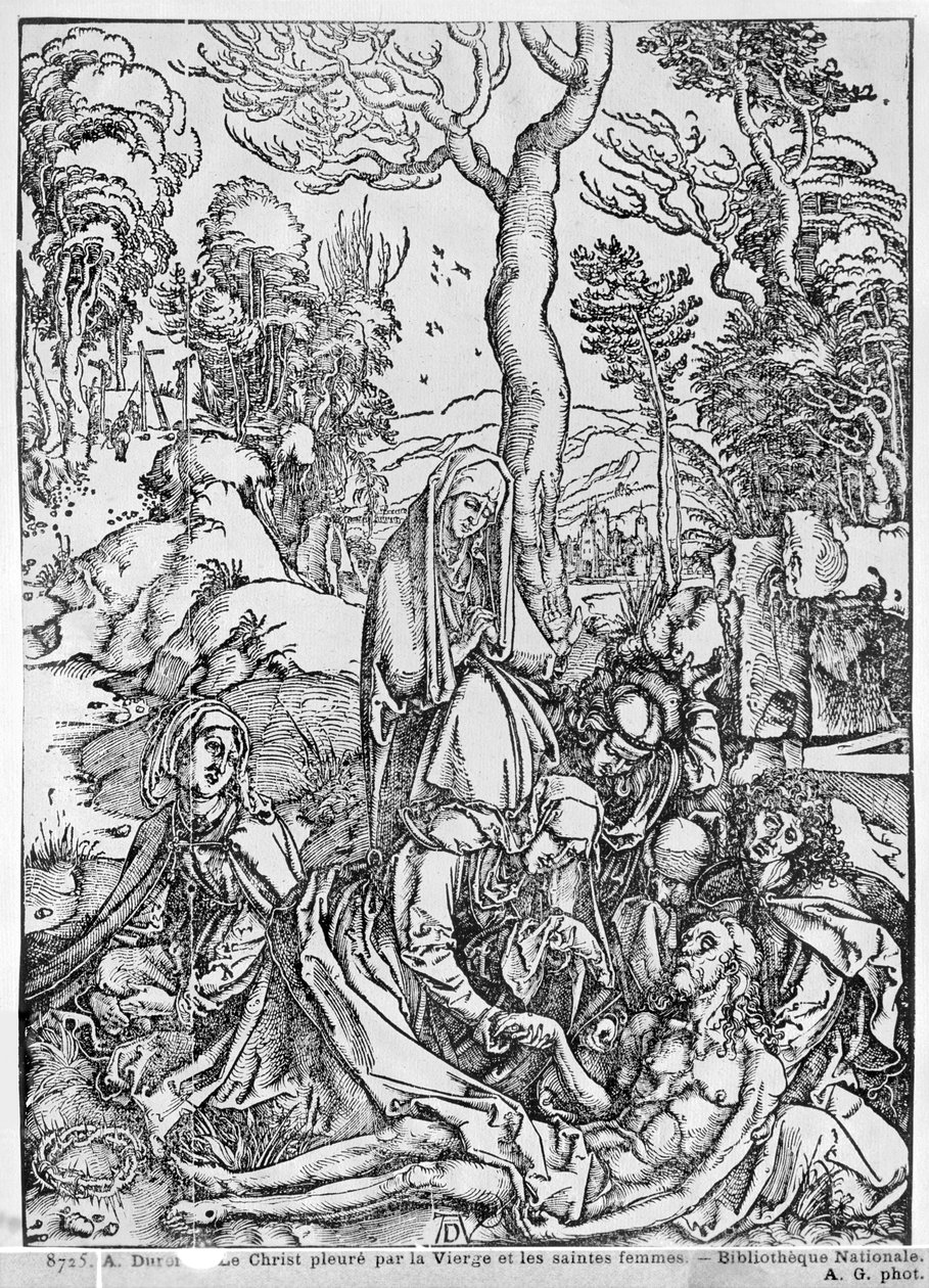 Christus betrauert von der Jungfrau und den heiligen Frauen, aus der Serie 
