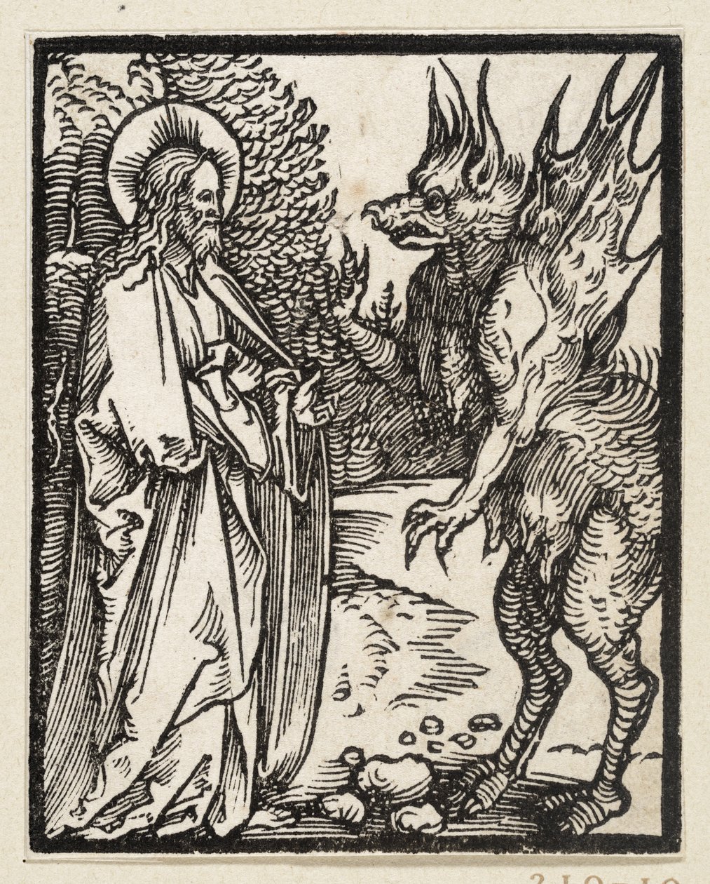 Christi Versuchung (43 religiöse Themen) von Albrecht Dürer