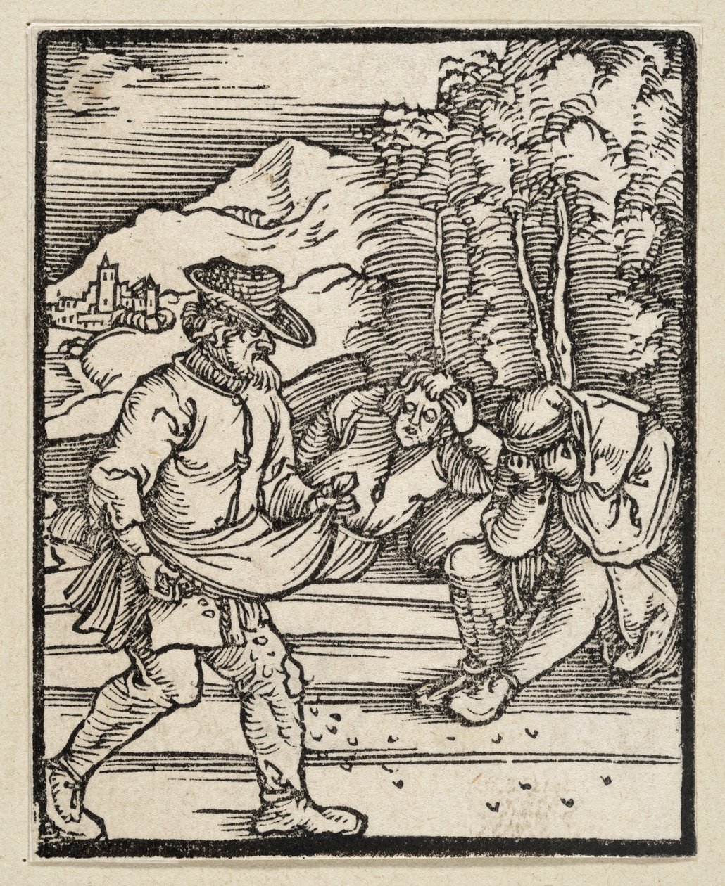 Das Gleichnis vom Feind, der Unkraut sät (aus: Postilla, 43 Holzschnitte) von Albrecht Dürer