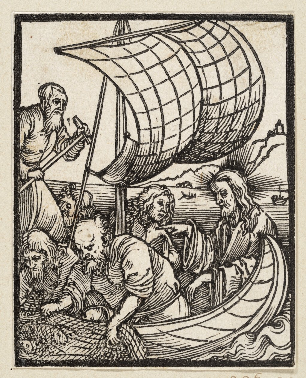 Der wunderbare Fischzug (43 religiöse Themen) von Albrecht Dürer