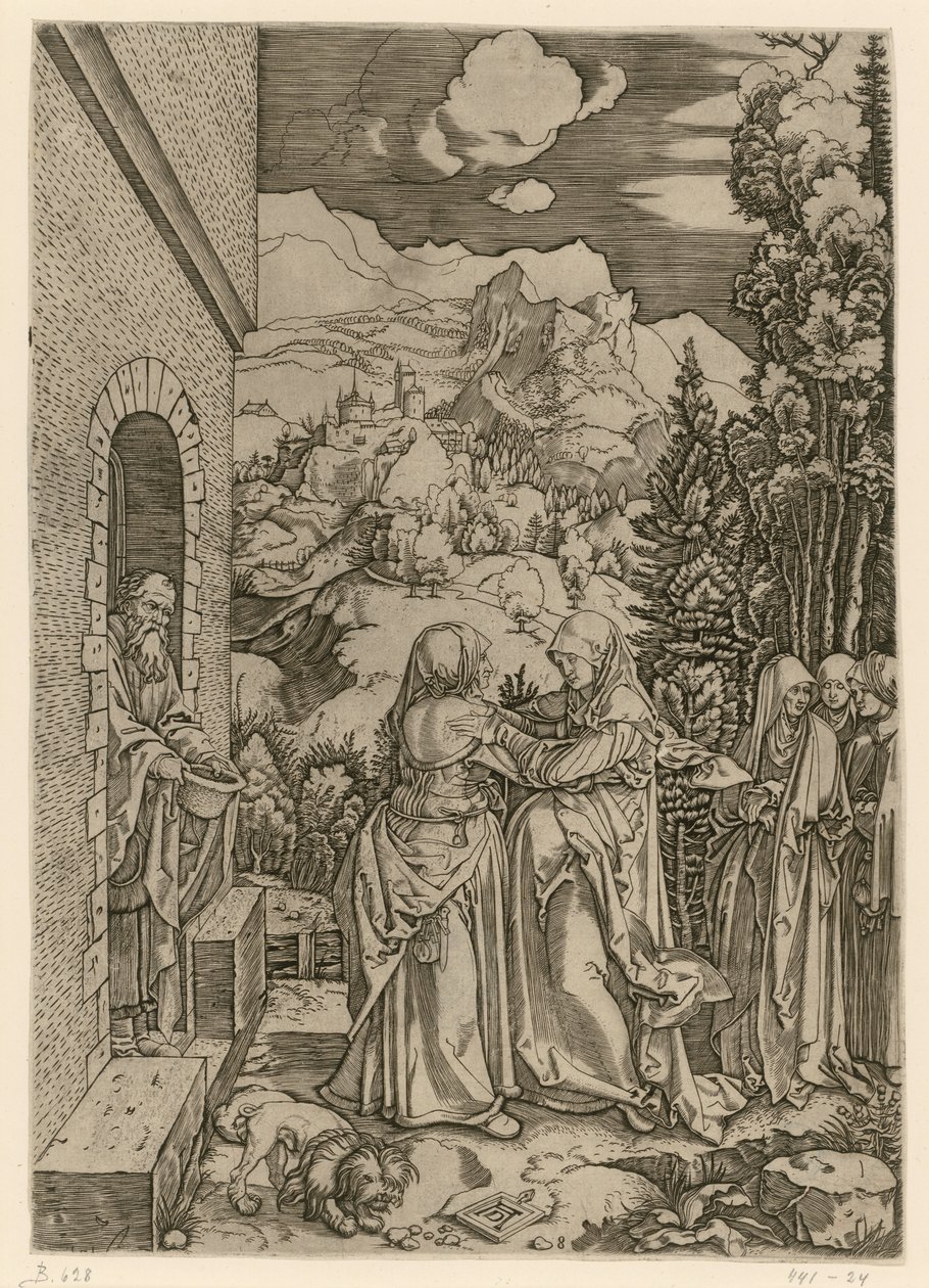 Die Heimsuchung (Marienleben) von Albrecht Dürer