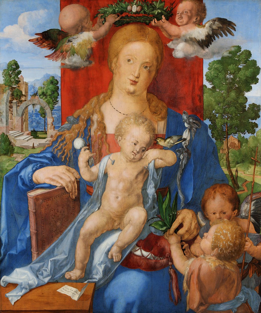 Die Madonna mit dem Zeisig von Albrecht Dürer