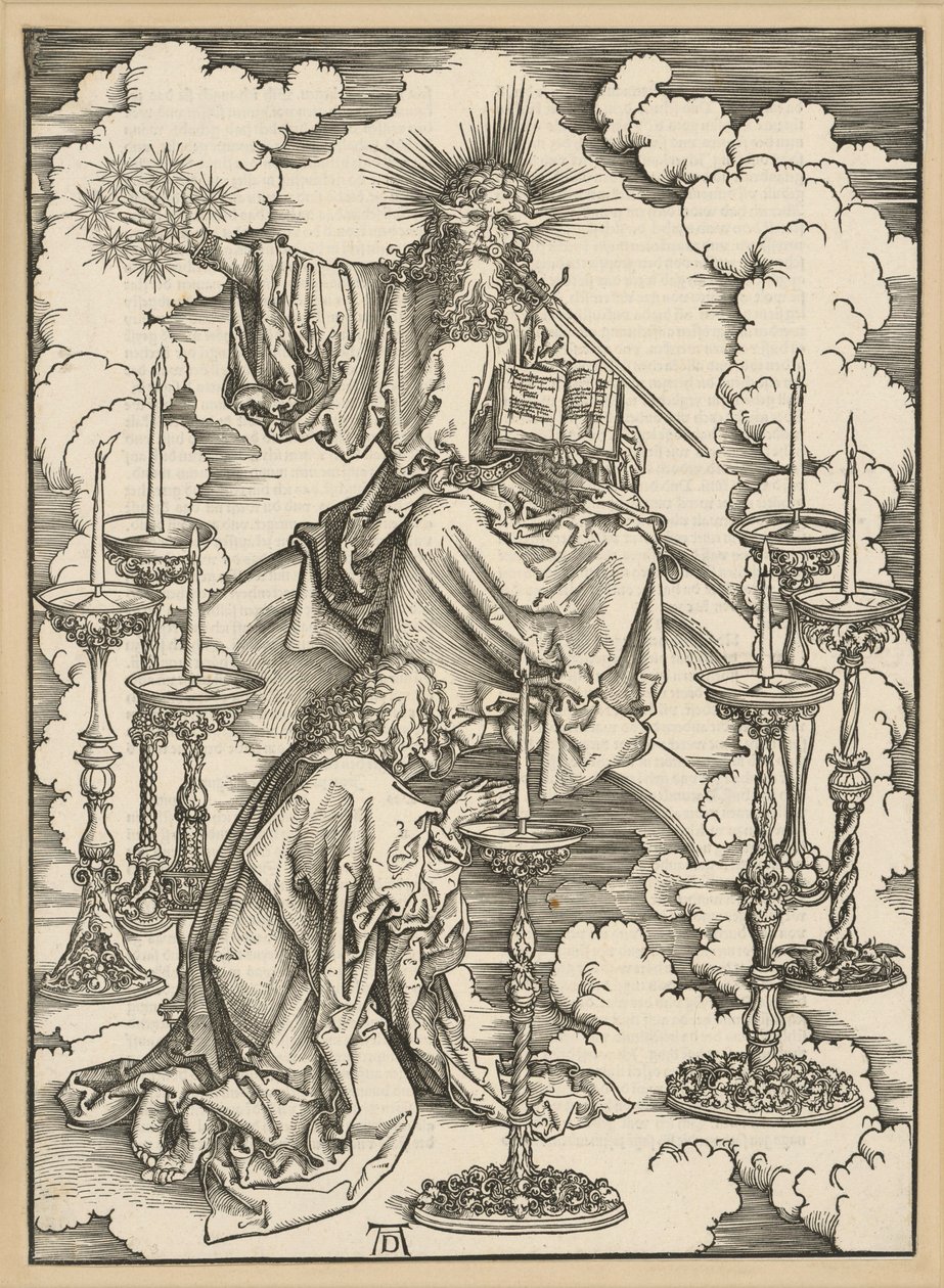 Die Vision der sieben Leuchter (Apokalypse) von Albrecht Dürer