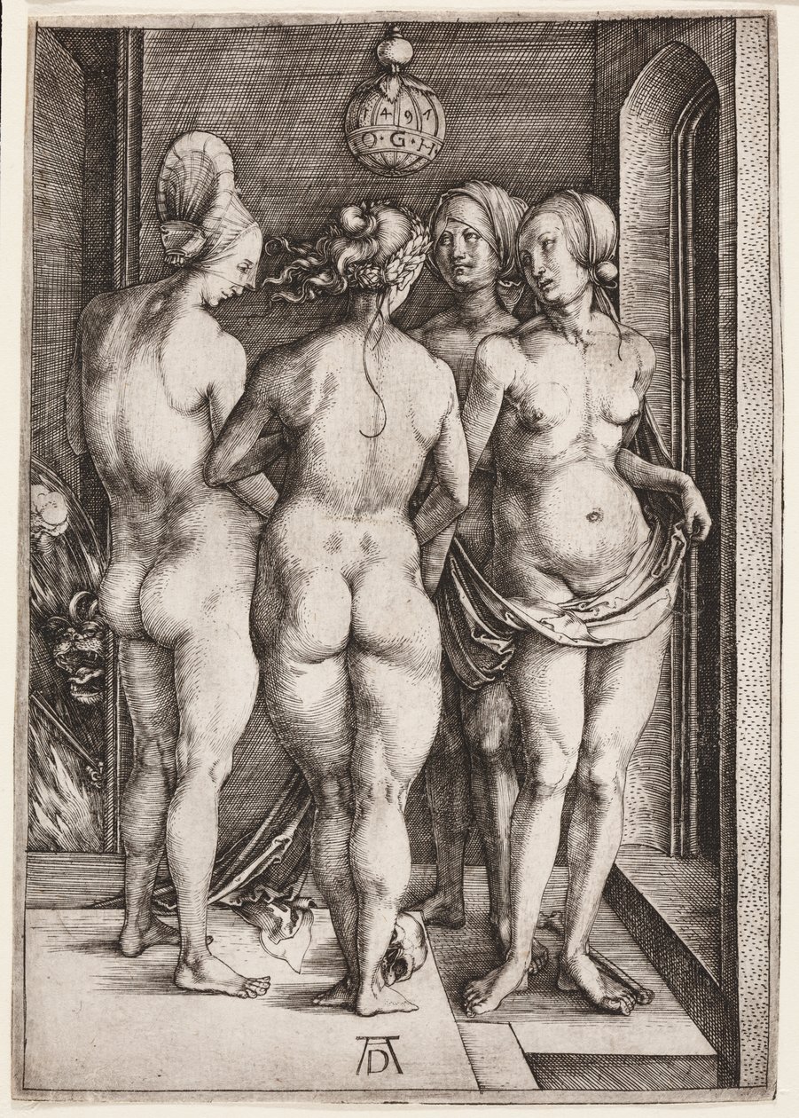 Vier nackte Frauen (Die vier Hexen) von Albrecht Dürer