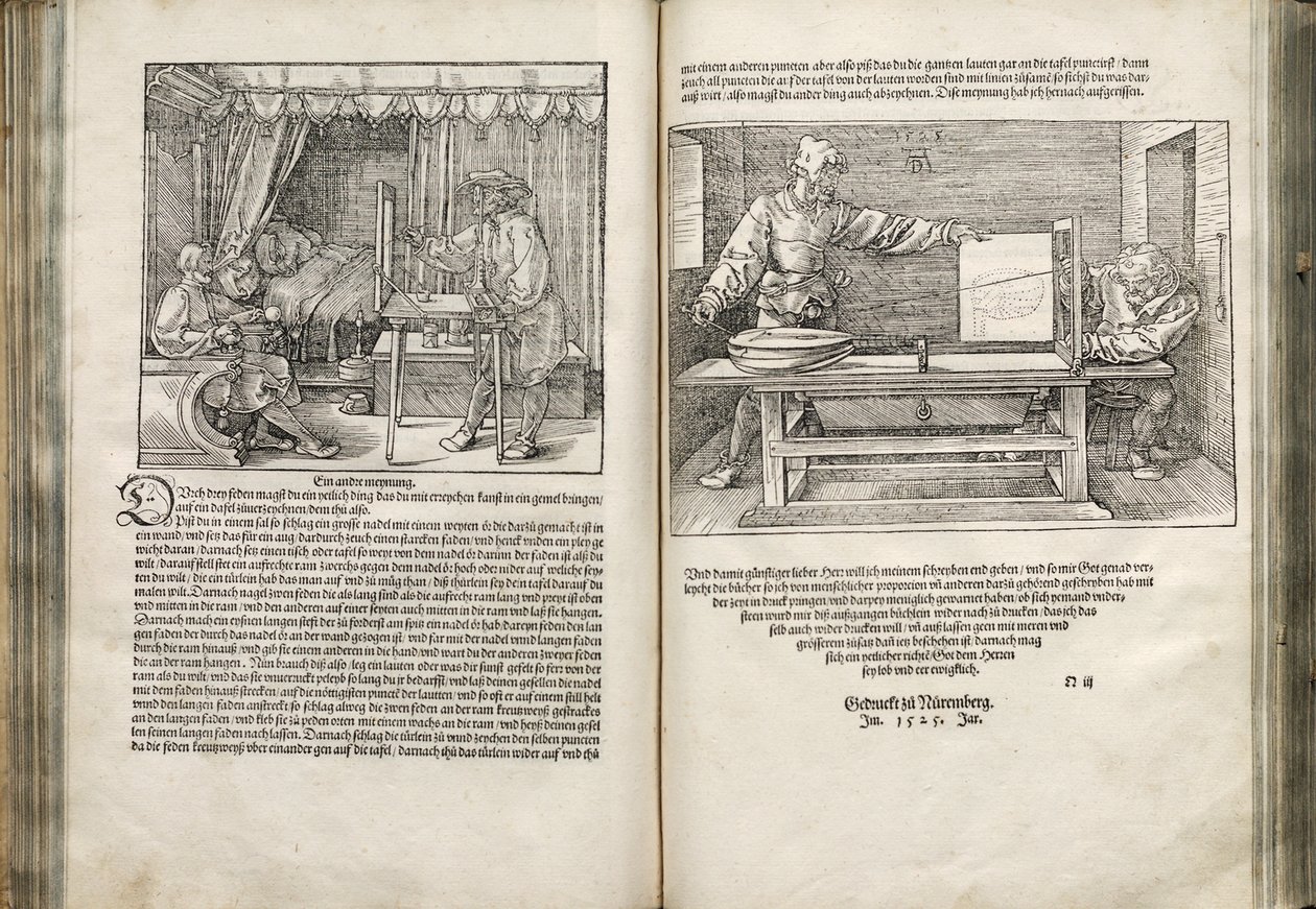 Illustration aus den Vier Büchern über menschliche Proportionen, 1528 von Albrecht Dürer