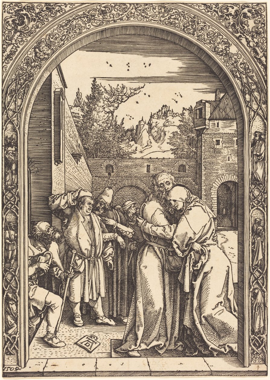 Joachim und Anna am Goldenen Tor von Albrecht Dürer