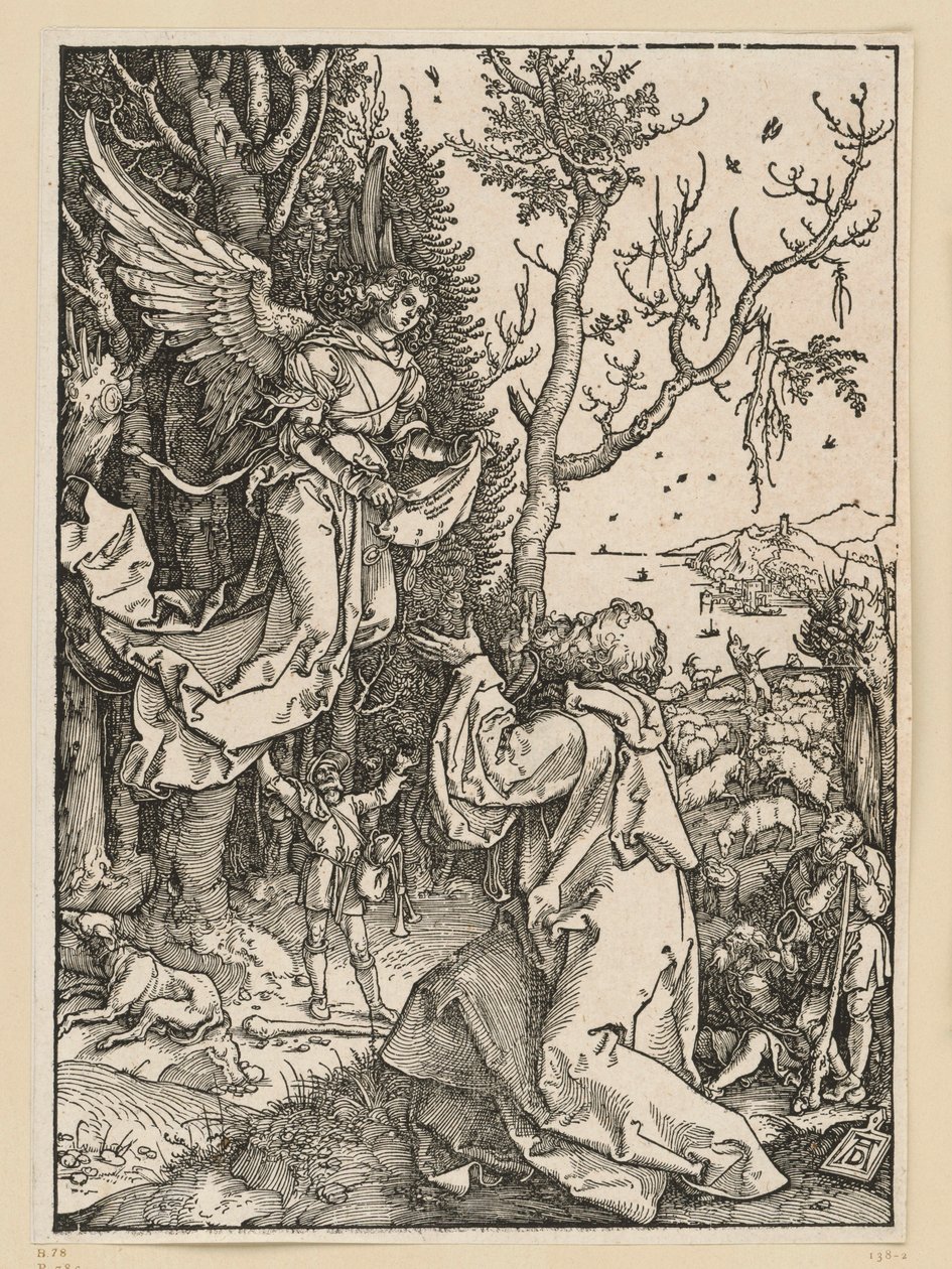 Joachim und der Engel (Marienleben) von Albrecht Dürer