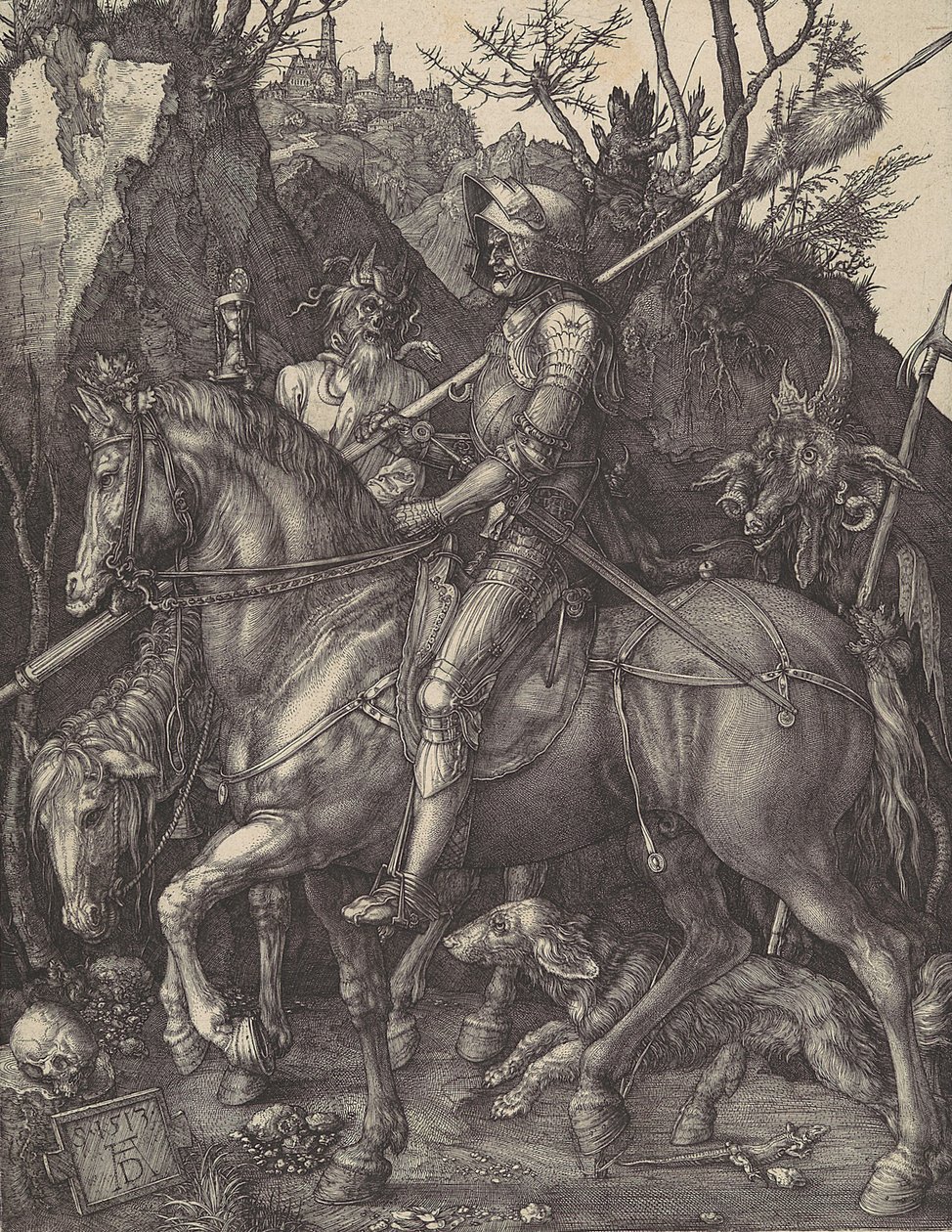 Ritter, Tod und Teufel, 1513 von Albrecht Dürer