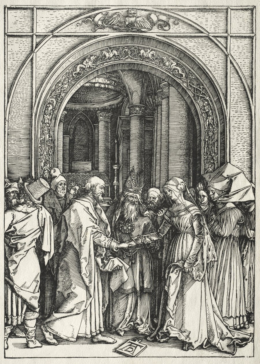 Leben der Jungfrau: Hochzeit der Jungfrau und des Heiligen Josef von Albrecht Dürer