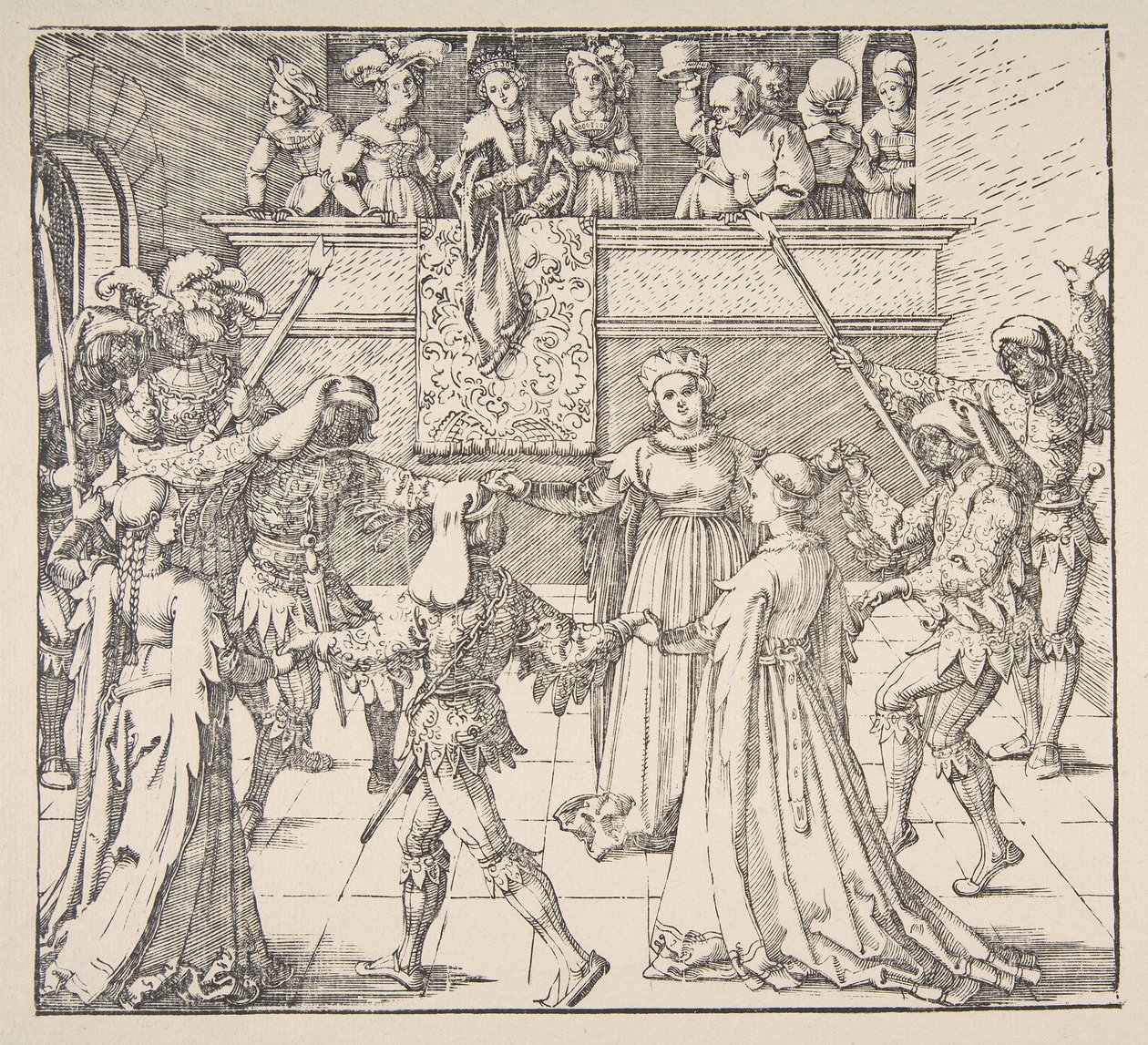 Maskentanz mit Fackeln, 1922 von Albrecht Dürer