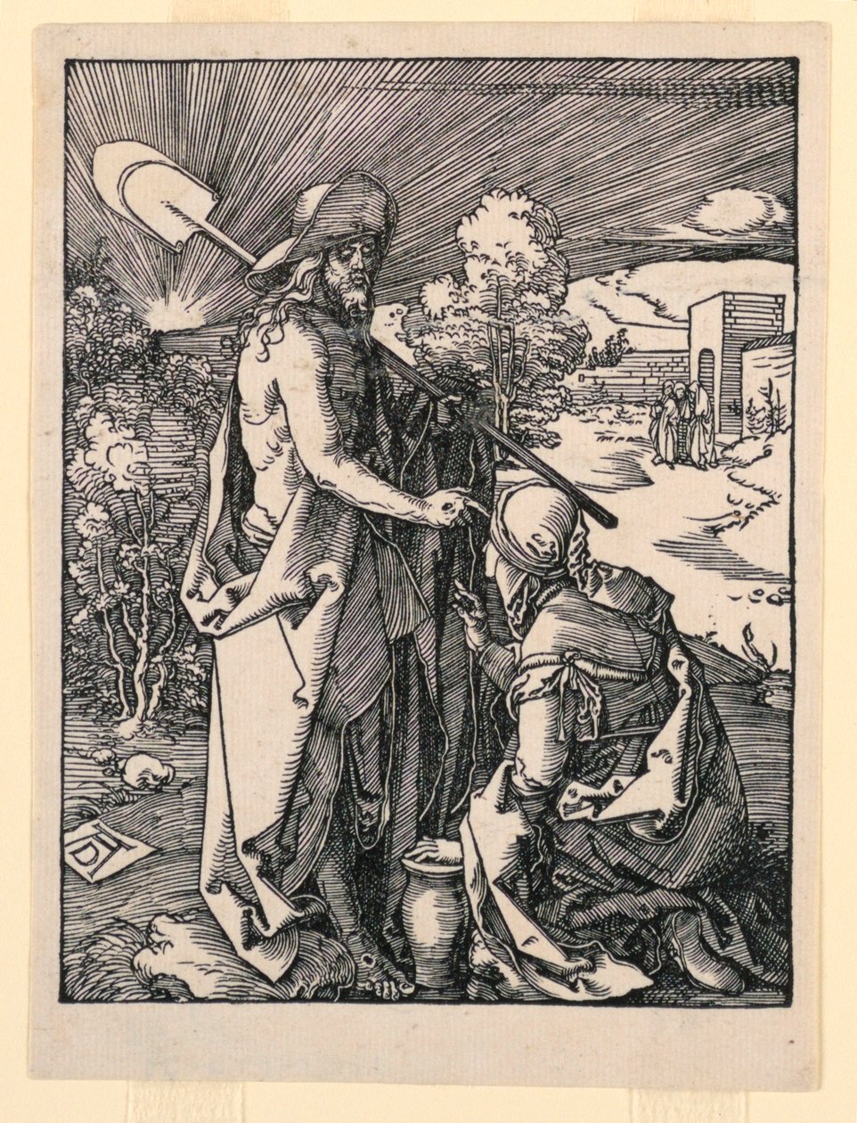 Noli me Tangere (Christus erscheint Maria Magdalena), aus der Serie Die kleine Passion von Albrecht Dürer