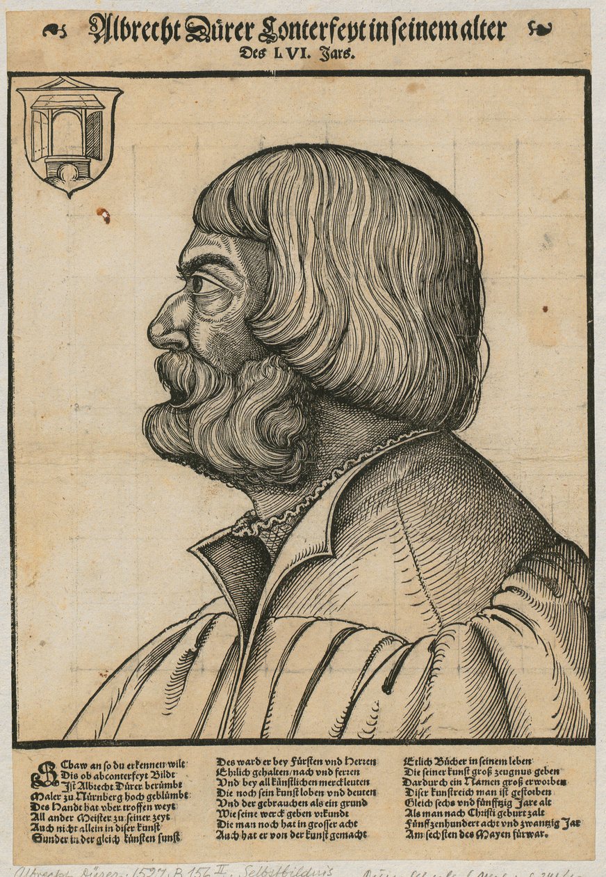 Porträt von Albrecht Dürer von Albrecht Dürer