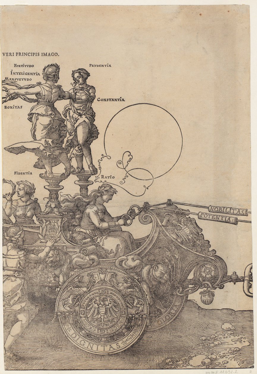 Rechte Wagenhälfte, Blatt 2 der Folge "Der große Triumphwagen" von Albrecht Dürer