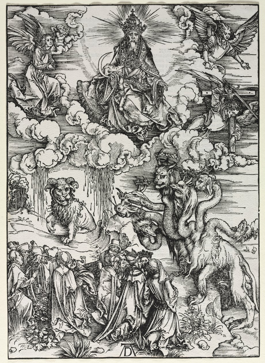 Offenbarung des Johannes: Tier mit Widderhörnern von Albrecht Dürer