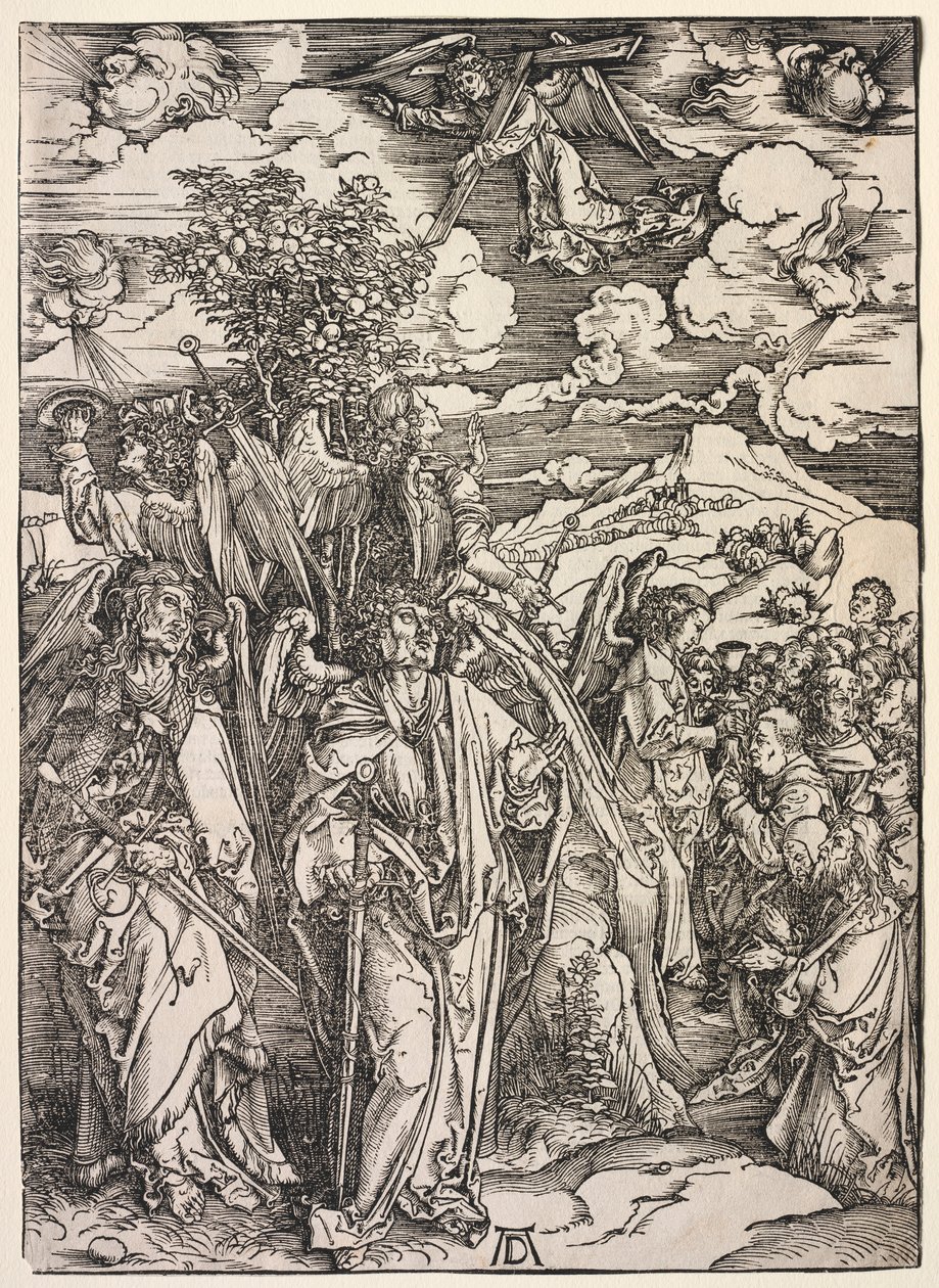 Offenbarung des Johannes: Vier Engel halten die Winde zurück, 1511 von Albrecht Dürer