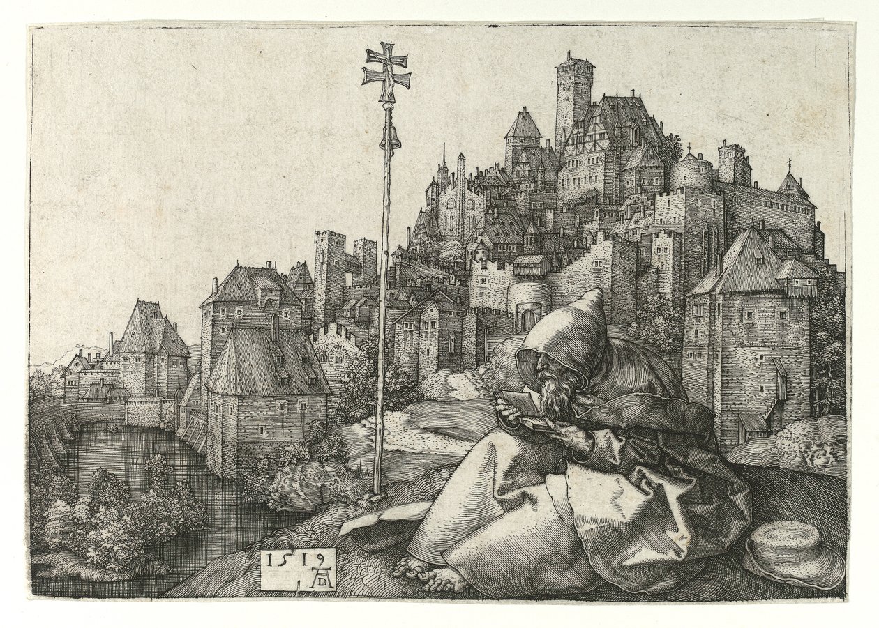Der heilige Antonius liest, 1519 von Albrecht Dürer