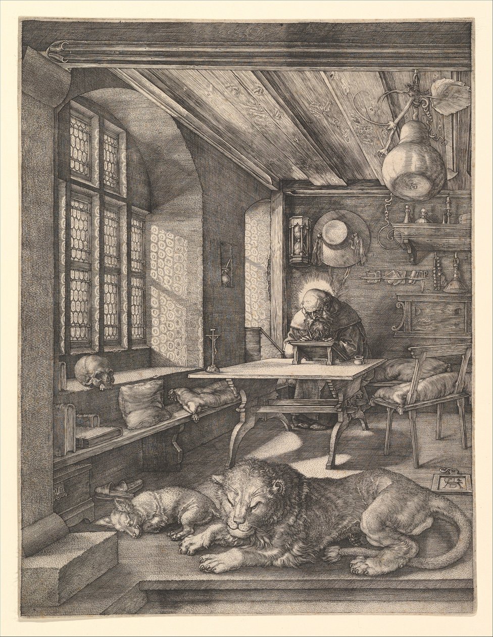 Der heilige Hieronymus in seinem Studierzimmer von Albrecht Dürer