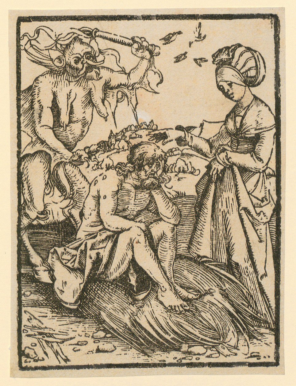 Satan geißelt Hiob von Albrecht Dürer