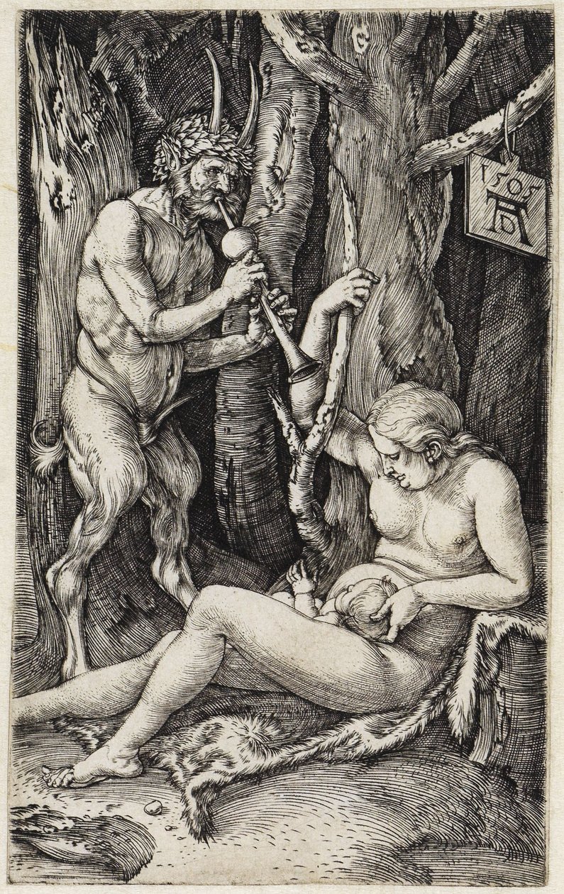 Satyr und Nymphe von Albrecht Dürer
