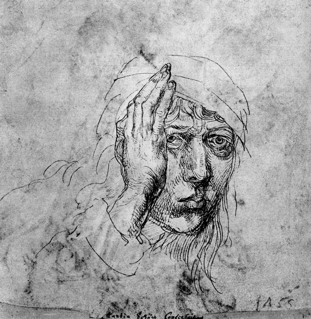 Selbstporträt mit Verband, 1492, 1936 von Albrecht Dürer