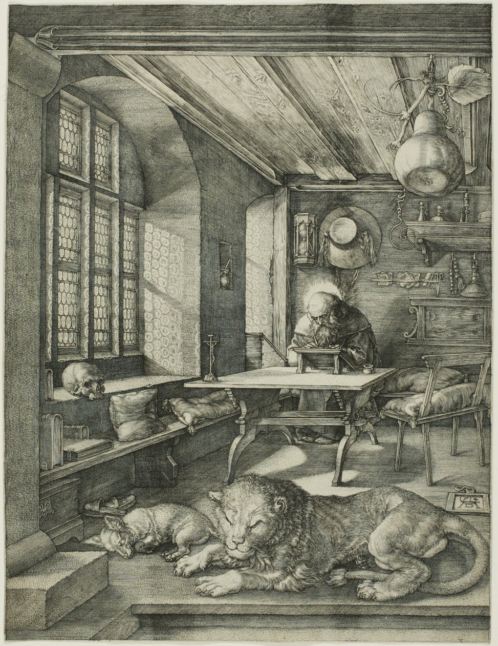 Der heilige Hieronymus in seinem Studierzimmer von Albrecht Dürer