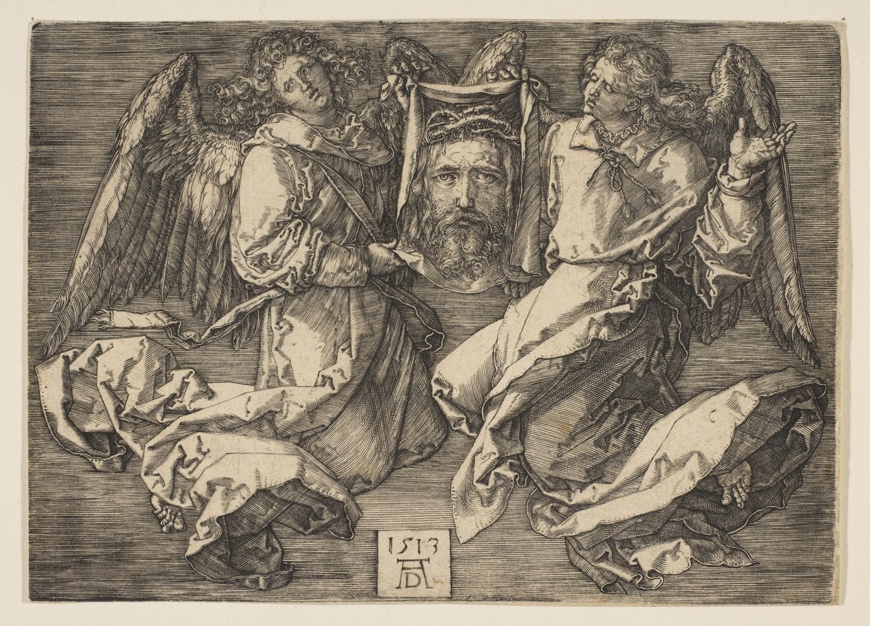 Schweißtuch gehalten von zwei Engeln von Albrecht Dürer