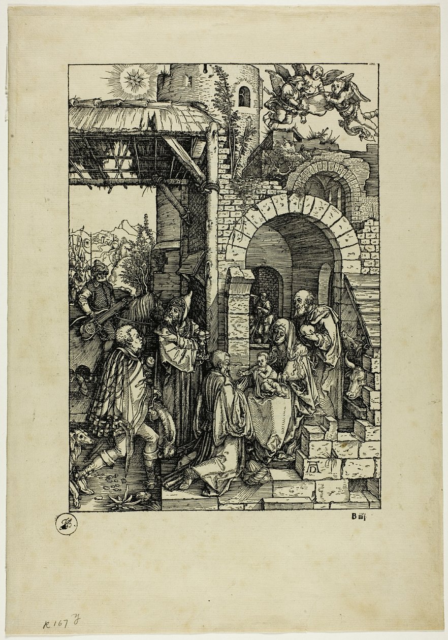 Die Anbetung der Könige, aus Das Leben der Jungfrau von Albrecht Dürer