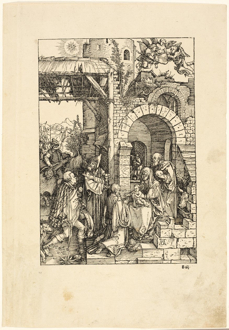 Die Anbetung der Könige, aus Das Leben der Jungfrau von Albrecht Dürer