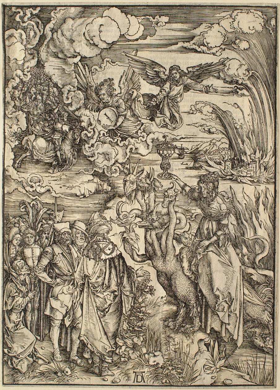 Die Apokalypse: Die babylonische Hure von Albrecht Dürer